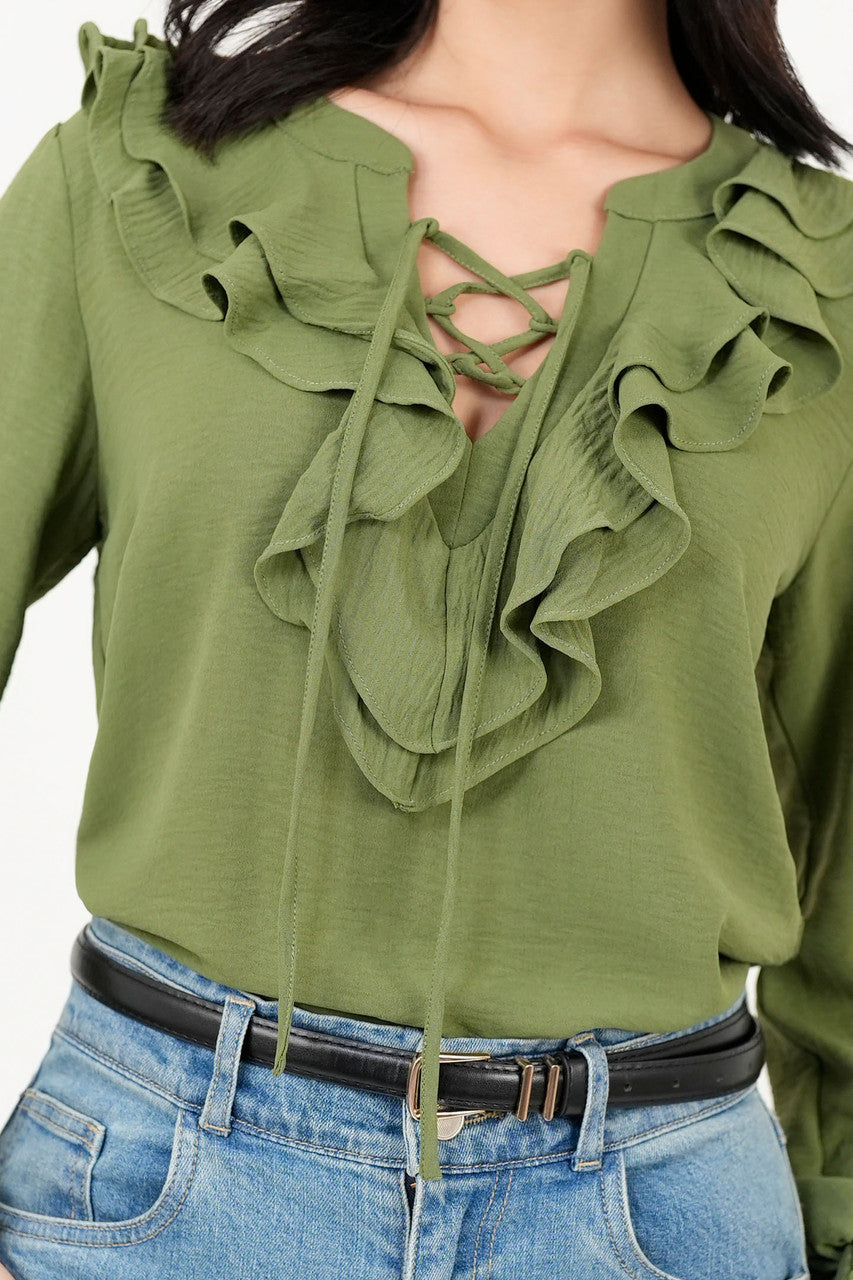 Blusa Manga Larga Estilo Boho