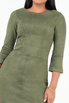 Vestido Corto Suede