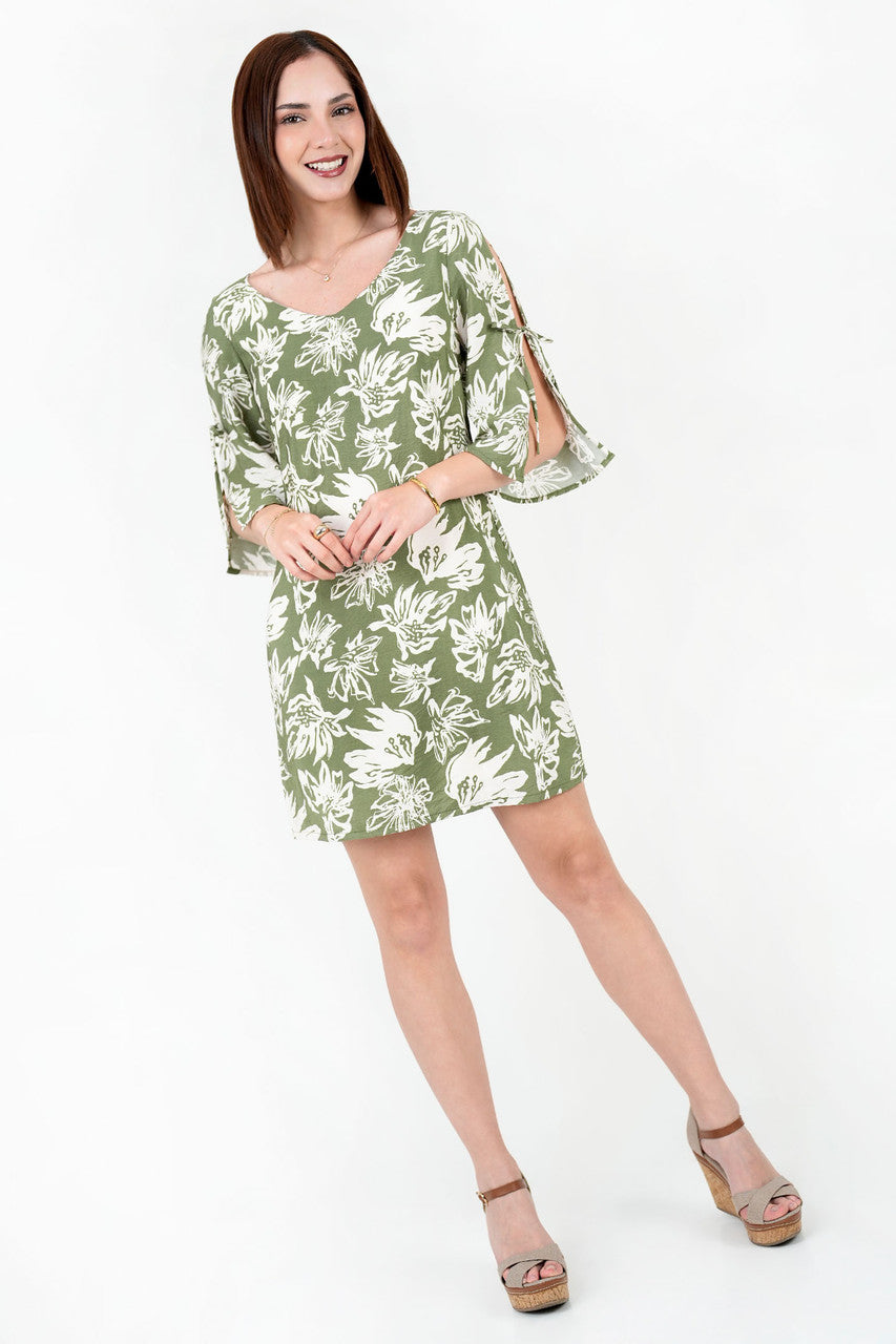 Vestido Seda Bali Escote V