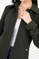 Chaqueta Larga Tela Bomber