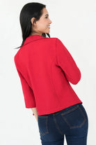 Chaqueta Manga 3/4 con Solapa de Muesca