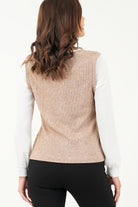 Blusa/Chaleco cuello redondo