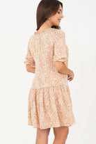Vestido manga 3/4 escote redondo