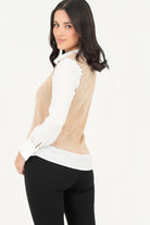Blusa/Chaleco cuello en V