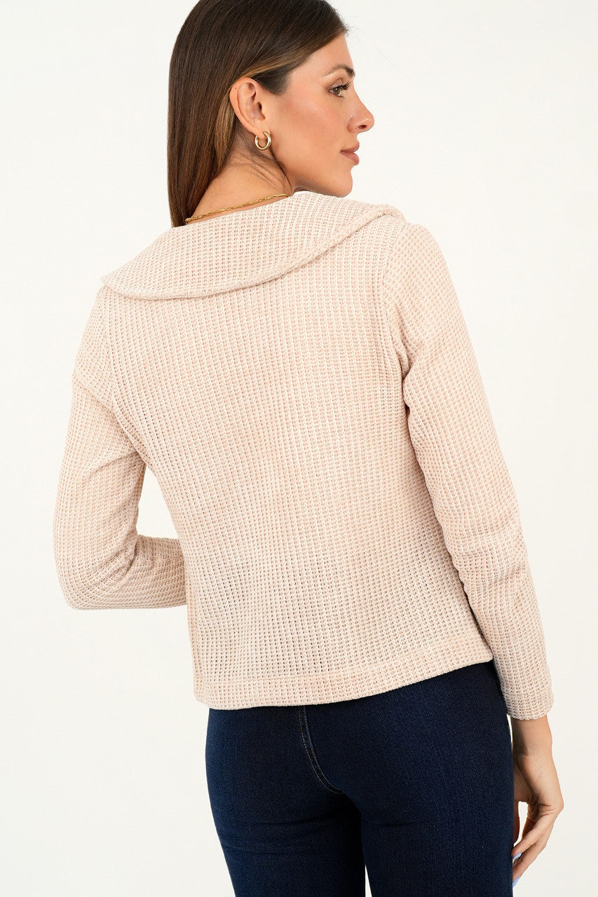 Chompa corta cuello sport