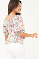 Blusa manga 3/4 semi corazón
