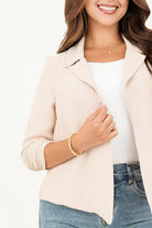 Chaqueta manga 3/4 solapa doble