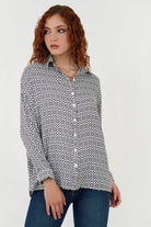 Blusa Manga Larga Cuello Camisero