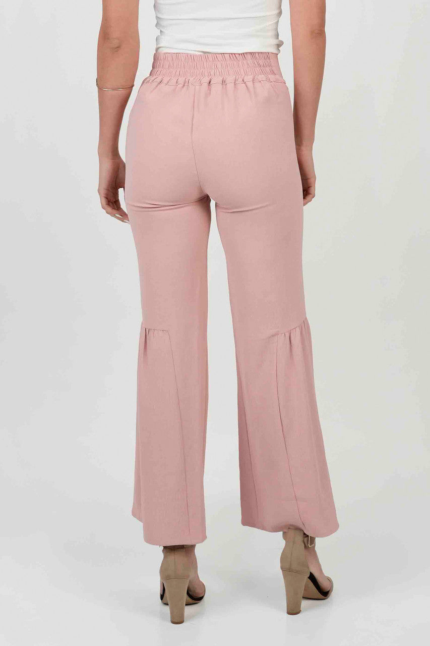 Pantalón Palazo Bengalina Crepé Vienna con Recogido