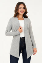 Cardigan manga larga