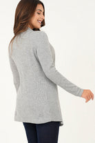 Cardigan manga larga