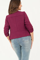 Chaqueta manga 3/4 solapa doble