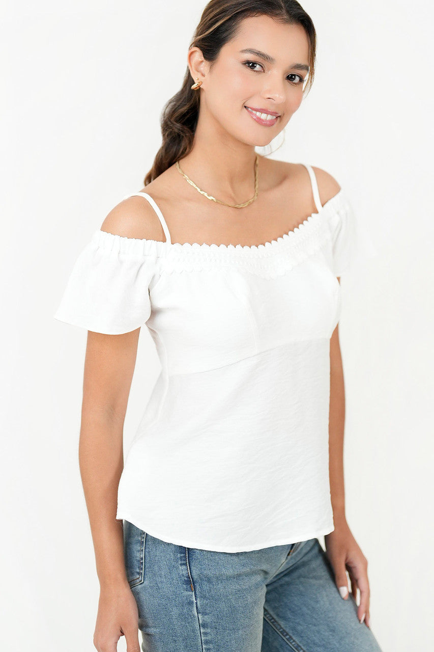 Top Tiras Delgada Off shoulder