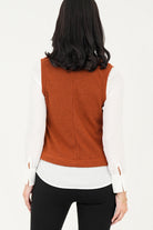 Blusa/Chaleco cuello en V