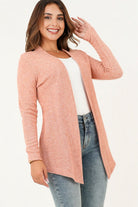 Cardigan manga larga