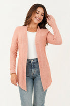 Cardigan manga larga