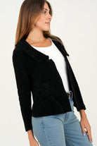 Chompa corta cuello sport