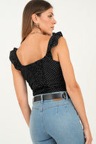 Blusa Seda Francesa Estampada Corte Princesa