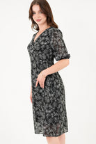 Vestido midi con escote V