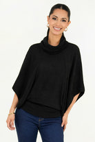 Poncho cuello alto