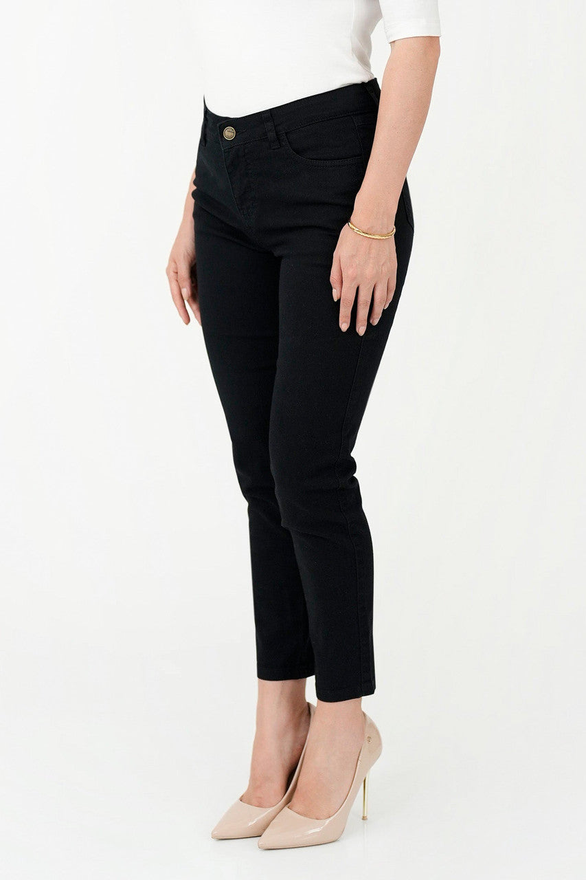 Pantalón Clásico con Pretina de Botón