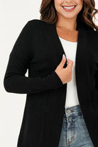 Cardigan manga larga
