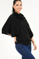 Poncho cuello alto
