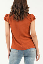 Blusa Bengalina Jacquard con Lazo