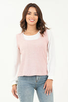 Blusa/Chaleco cuello redondo