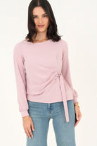 Blusa manga larga Lazo de amarre