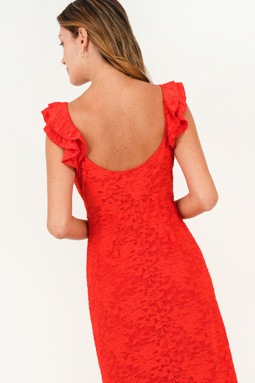 Vestido largo con escote corazón y corte princesa