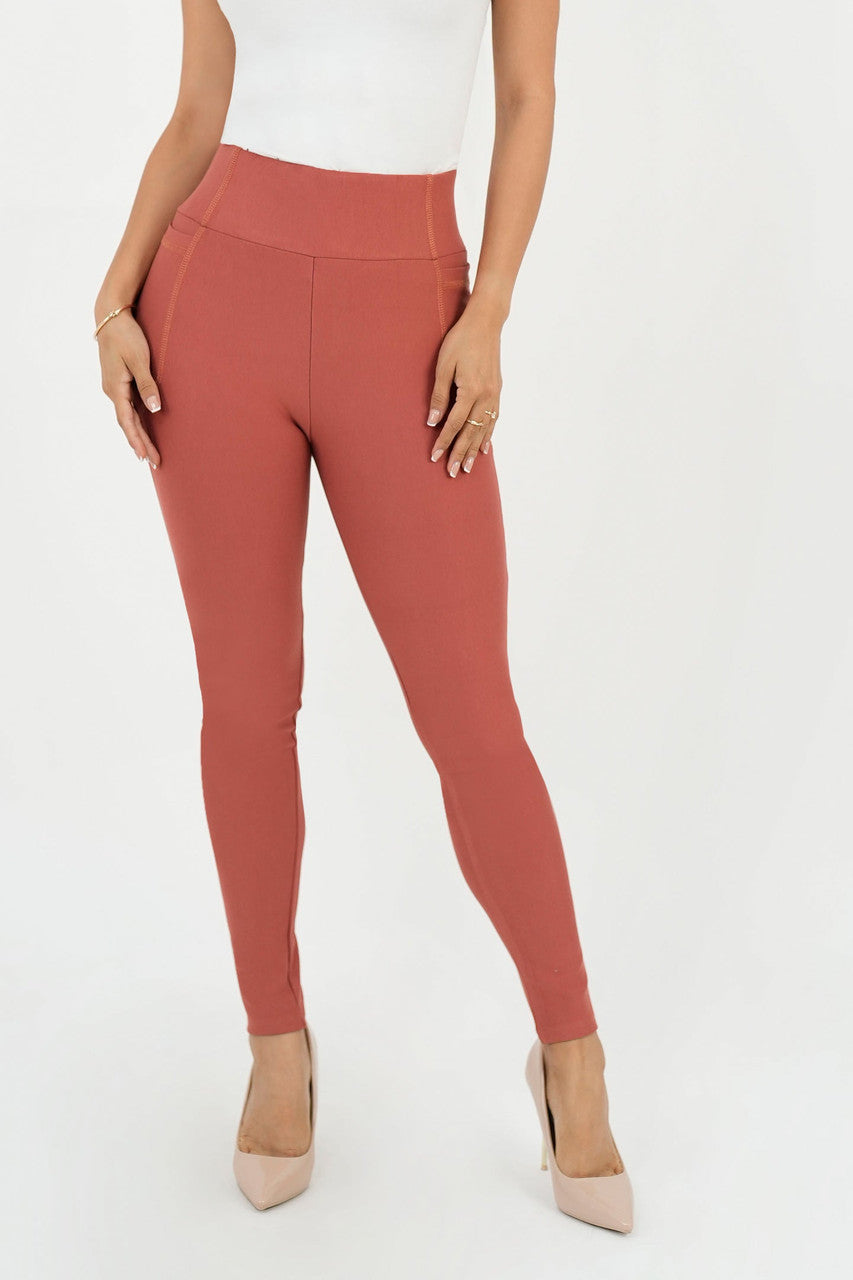 Leggings Bolsillo Lateral Pretina Ancha