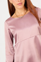 Blusa manga larga Escote redondo