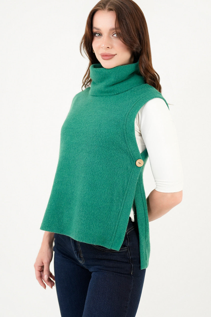 Chaleco cuello alto