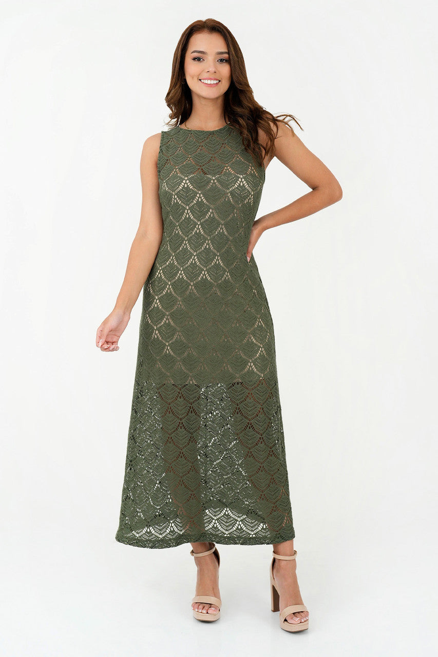 Maxi Vestido Calado Chompero