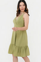 Vestido Corto Copa Cruzada