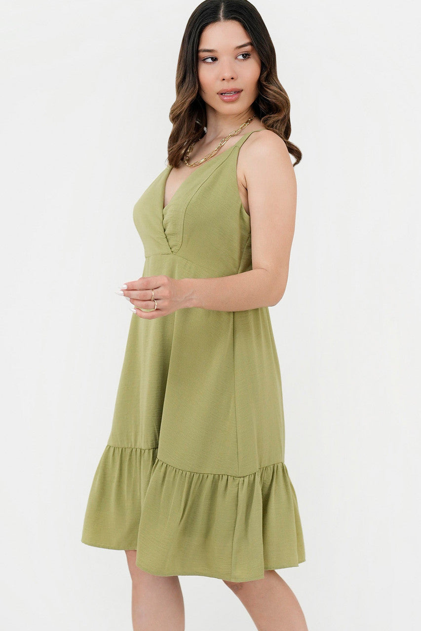 Vestido Corto Copa Cruzada