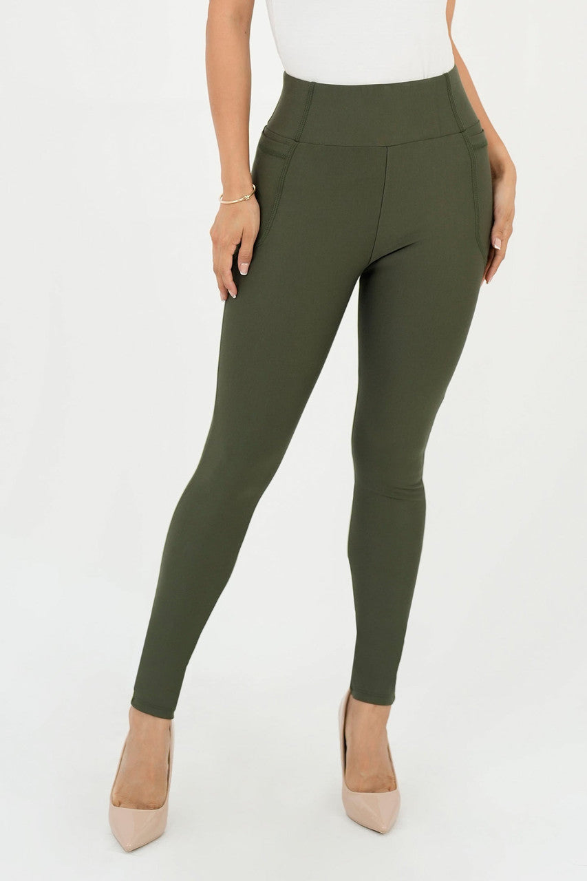 Leggings Bolsillo Lateral Pretina Ancha