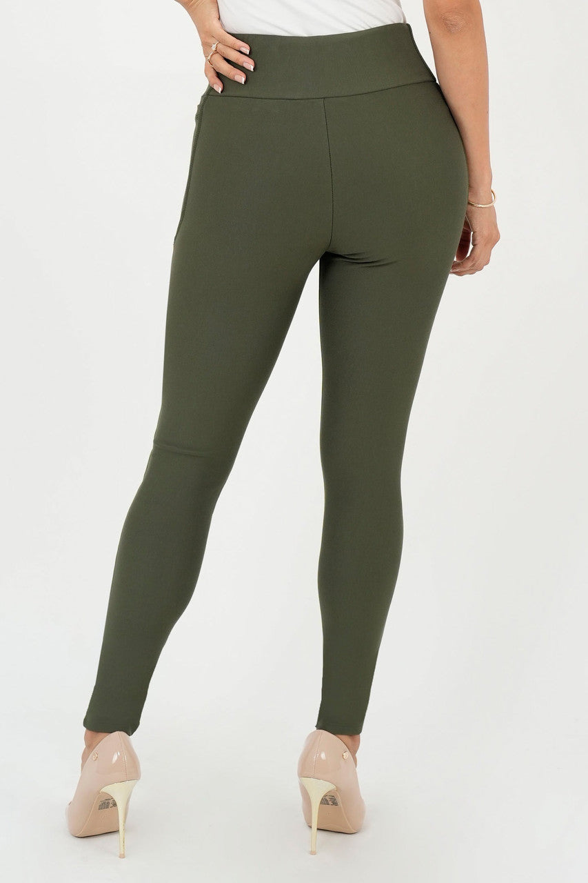 Leggings Bolsillo Lateral Pretina Ancha