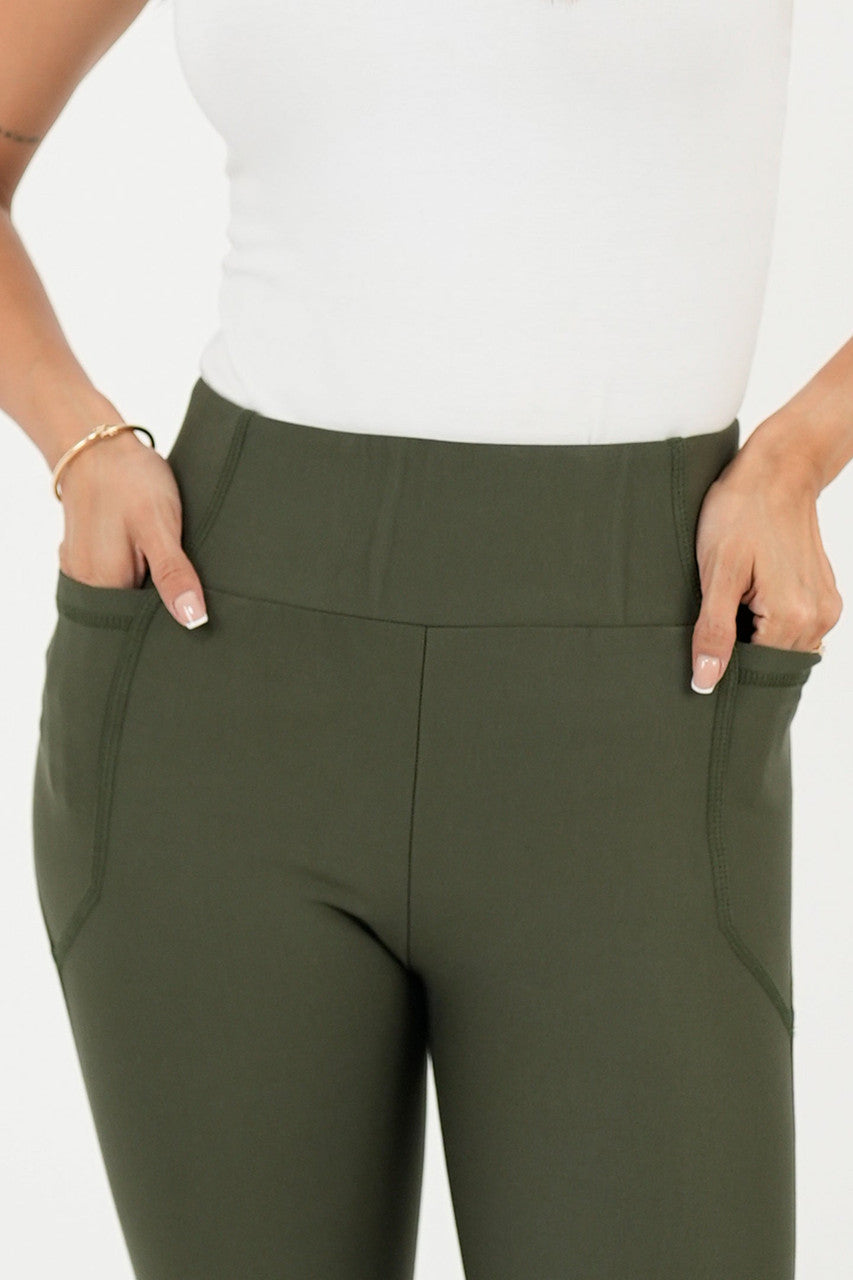 Leggings Bolsillo Lateral Pretina Ancha