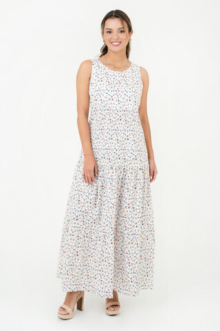 Vestido Maxi Escote Ojal Vestido Maxi Escote Ojal